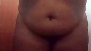 Chubby Girl Undresses Showing Big Ass