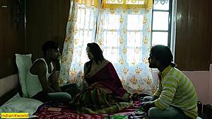 indian husband shares his beautiful wife with clear audio