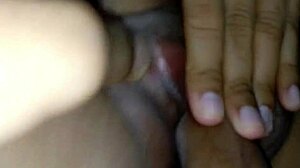 stretching tight shaved pussy with hard cock