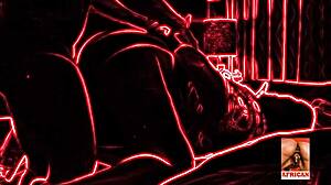 doggystyle session with a thick black girlfriend in intense bbw fuck