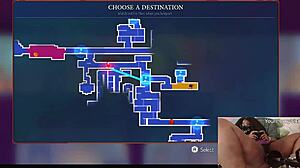 Chubby ebony gamer girl gets fucked with dildo while playing video game - dead cells