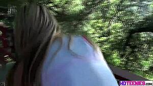 Pretty Blonde Teen Amber's Hardcore Fucking with Spanking and Slaps