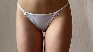 innocent girl performs gentle striptease in homemade video