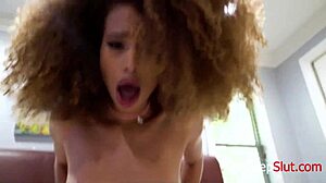 Ebony mature takes her son's cock in her mouth and pussy!