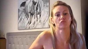 Little teaser performs striptease while teasing and undressing