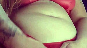 Woman shows off new outfit and big ass on cameras