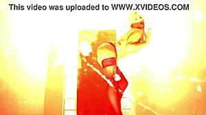 Sexy Babe Rips Clothes Off in Fiery Striptease