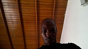 Uncut Colombian housewife gives sloppy throat to big black cock