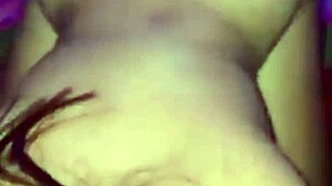 Enjoying beautiful body in room during rain