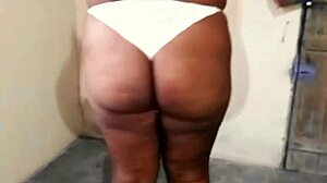 Bbw Wife With Big Ass Experiments With Thong Panties From Neighbor.