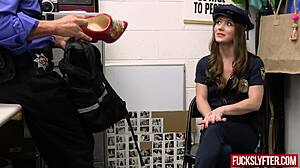 Sexy Cop Records Stealing and Gets Fucked