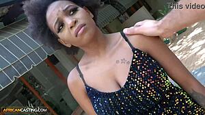 Big Tits African MILF Intensely Banged by Fake White Agent's Monster Cock at Casting