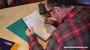 can this horny young girl crave a blowjob from her old grandfather