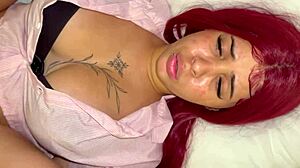 Young Redhead Cums Giving Ass to Boyfriend