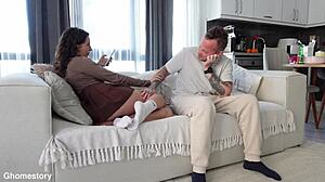 Real Cheating Wife Gets Hard Anal Fuck from Husband's Friend