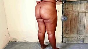 Bbw Wife With Big Ass Experiments With Thong Panties From Neighbor.