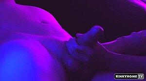 Sensual handjob for his cock