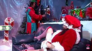 Daphne Rosen In A Christmas Special Where She Is Double Penetrated By Hung Guys