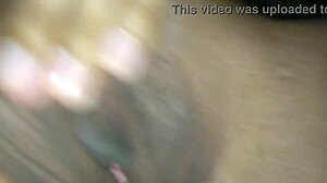 stretching tight shaved pussy with hard cock