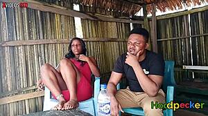 I took her to the beach to make her feel special then we relaxed in the beach house