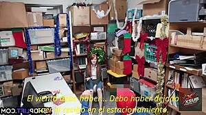 Jag fångade den rödhåriga tjuven och knullade henne så hårt