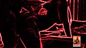 doggystyle session with a thick black girlfriend in intense bbw fuck