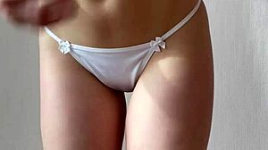 innocent girl performs gentle striptease in homemade video