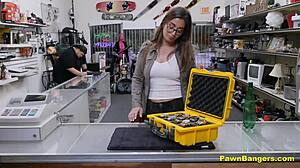 Busty french babe gets stuffed by american cock