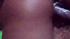 Intense Pleasure Builds as Ebony Beauty Slowly Rides Massive Black Cock