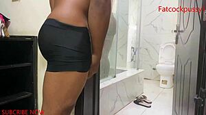 i watched my stepmom bathe every time, and finally fucked her big ass