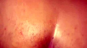 Enjoying beautiful body in room during rain