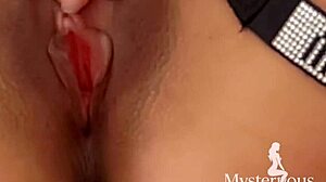 Brunette exibi ass and feet for daddy after spanking toes barefoot