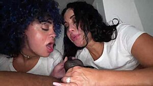 Double Puerto Rican Threesome With Big Asses