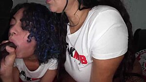 Double Puerto Rican Threesome With Big Asses