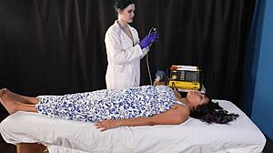 emergency room defibrillation saves patient with big tits