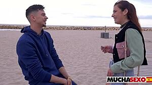 What If Someone Catches Us Fucking Spanish Chick On Public Beach!