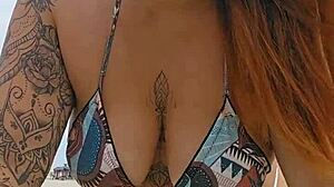 Beach Flashing To Attract Married Men For Fucking