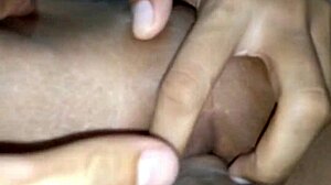 stretching tight shaved pussy with hard cock