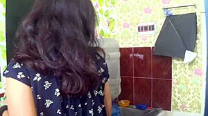 Fuck My Best Friend's Sexy Indian Wife Hard In The Kitchen While She Cooks Food