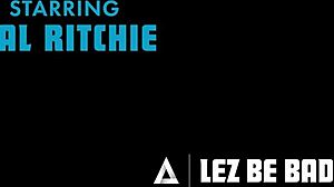 lez be bad - nerdy gal ritchie has rough scissoring & fingering with stepsisters bestie adria rae