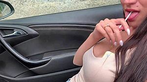 Fucked Slut in Public Convertible