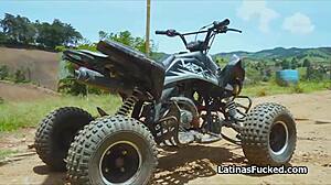 Busty latina cant say no to a throbbing cock