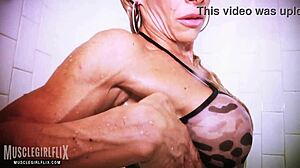 Jill Jaxen Hot And Wet Muscles In The Shower