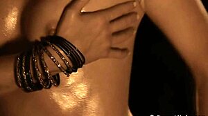 she performs an arousing bollywood striptease ritual