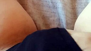 Gretala In Hairy Black Slip