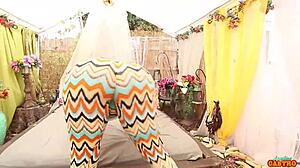 Big butts Marcy Diamong in sensual lesbian licking and fucking