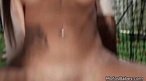 Big Tit Brunette Teen Alice Thunder Sucks And Fucks Huge Dick During Baseball Practice