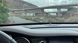 Fucked Slut in Public Convertible