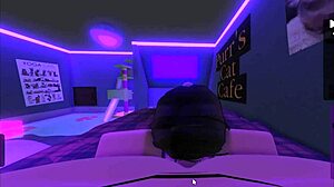 woman's ripped leggings sparked cafe sex