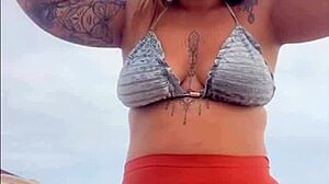 Swollen And Wet At Beach Ready For Cock